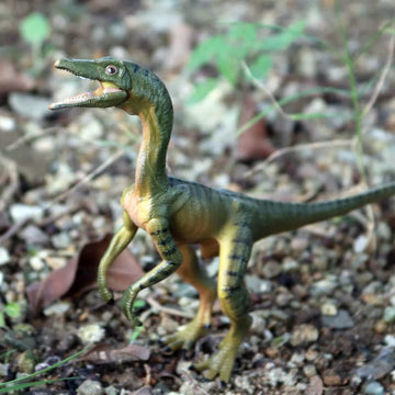 Gemini&Genius Compsognathus Dinosaur Toy For Kids, Realistic Dinosaur Action Figure Toy With Moveable Jaw, Cake Topper, Gift Or Display For Kids