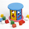 Pluspoint Wooden Shape Sorting Toy Wheel Matching Shape Toy Color Recognition And Hand-Eye Coordination Training Early Education