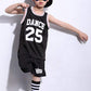 LOLANTA Basketball Outfits for Boys  Kids Hip Hop Street Dance Costume Basketball Outfits(Black  5-6)