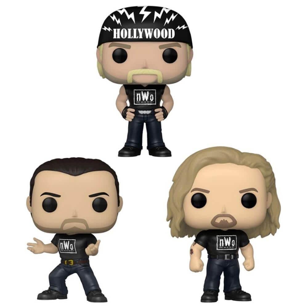 Funko Pop! WWE 3PK - New World Order (NWO) Vinyl Hulk Figure - Multicolor, 3 Piece Set, Model FUN63738, Exclusive