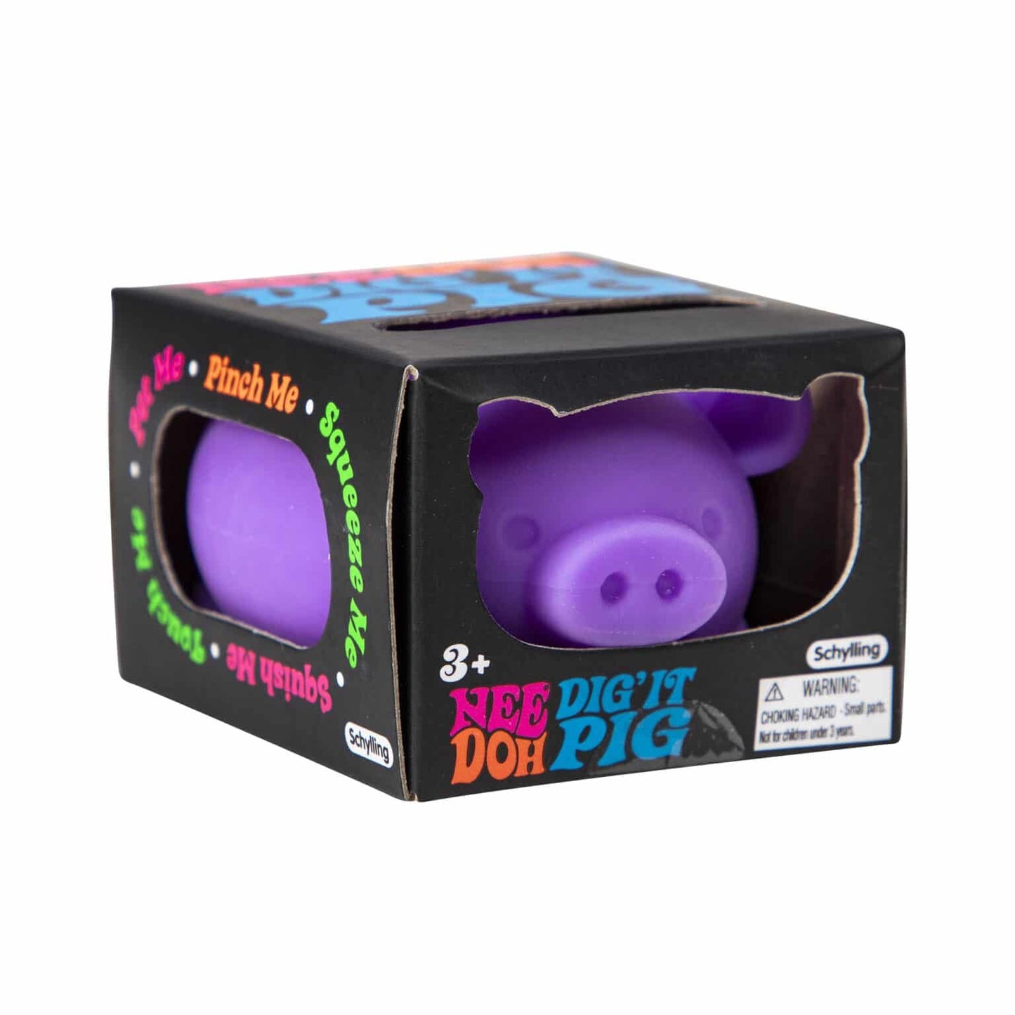 Schylling Nee Doh Dig It Pig...Groovy Glob! Squishy, Squeezy, Stretchy Stress Fidget Balls - Colors May Vary - Pack of 3