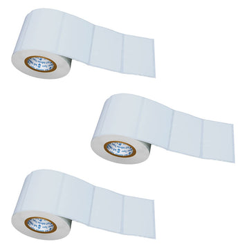 Vcr 2.5 X 1.5 Direct Thermal Barcode Label Sticker - 2.5 X 1.5 Inches - 60Mm X 40Mm - 500 Labels Per Roll - Pack Of 3 Rolls - Wh