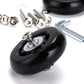 Ownmy 60Mm X 18Mm Luggage Suitcase Replacement Wheels, Rubber Swivel Caster Wheels Bearings Repair Kits, A Set Of 4