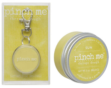 Pinch Me Therapy Dough Locket Combo - Holistic Aromatherapy Stress Relieving Putty - .3oz Clip-On Locket Scent + 3oz Dough Sun