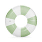 FUNBOY Giant Green Stripe Inflatable Pool Float - 48" Plastic Tube with Cup Holder for Adults - Perfect for Summer Pool Parties