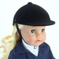 Sophias 18 Doll Classic Black Hard Velvet Covered Riding Style Horse Riding Helmet