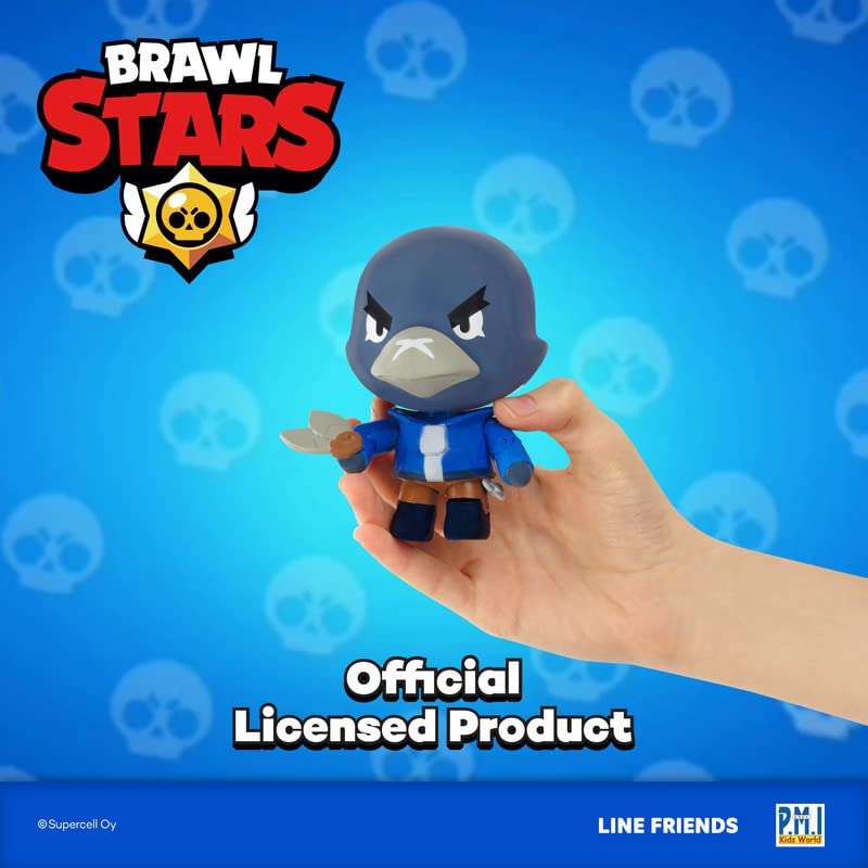 P.M.I. Brawl Stars Action Figure  Crow Figure  4.5-Inch-Tall Collectibles  Brawl Stars Toy Figurine Ofically Licensed Toys, Supe