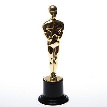 Rhode Island Novelty 6 inch Plastic Gold Movie Award Statue, One Per Order