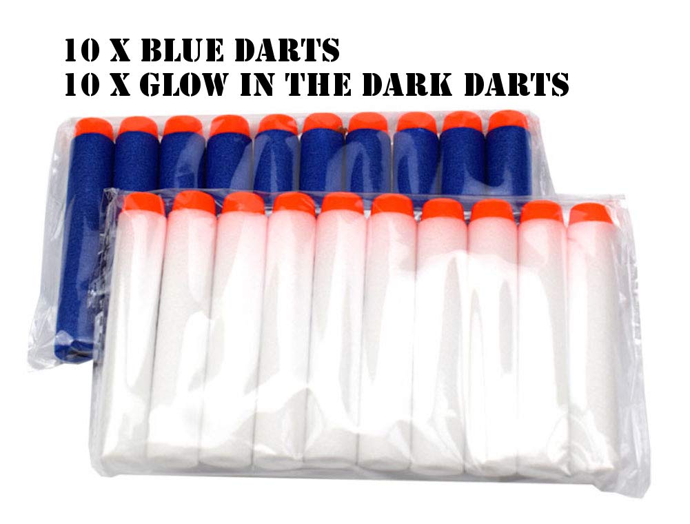 Tactical Vest Accessories Set For Nerf N-Strike Elite Series With 20 Refill Darts, 2 Quick Reload Clips, Wrist Ammo Holder, Safety Glasses, And Tube Mask