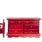 Mahogany Master Bedroom Dollhouse Miniature Set
