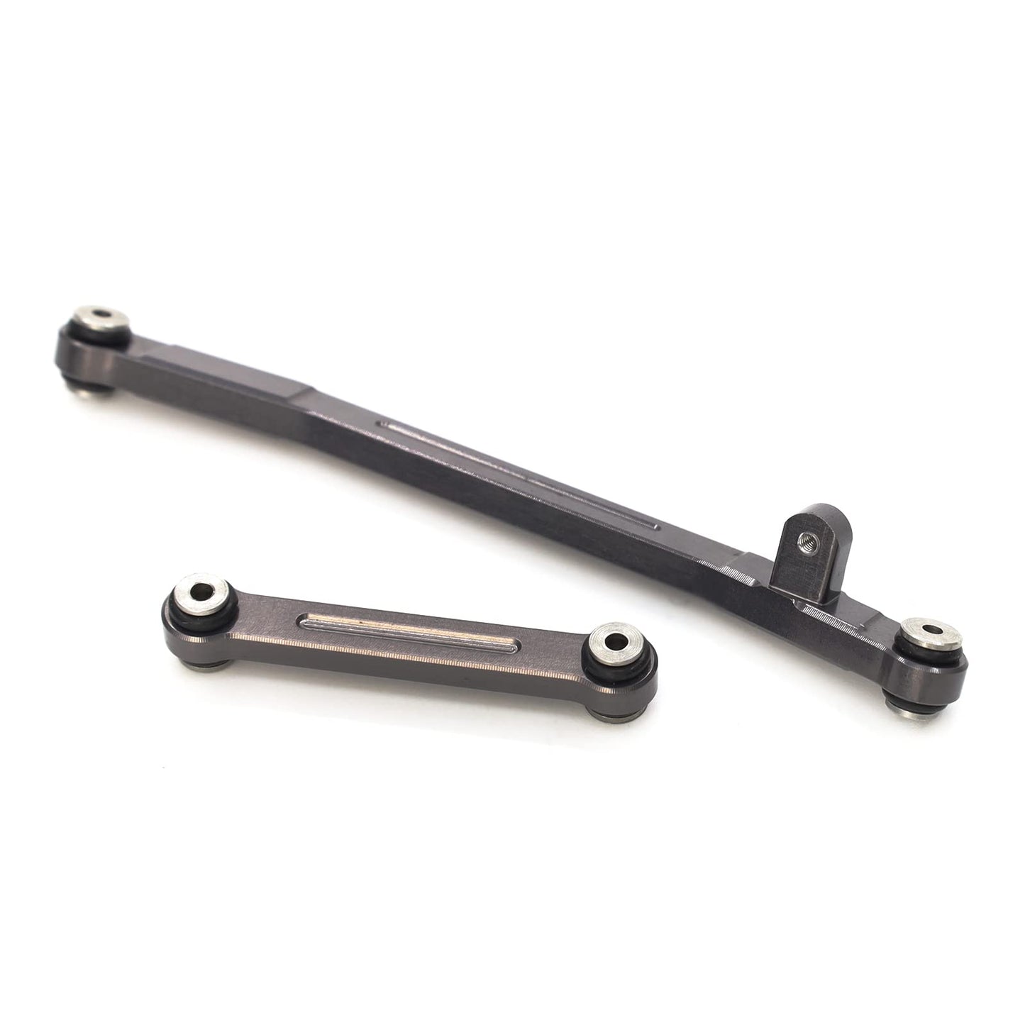 Treal Aluminum 7075 Steering Links Set For Axial Scx24 1/24 Scale-V2 (Grey)
