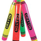Rhode Island Novelty 44 Inch Neon Crayon Inflates Assorted colors Set of 12