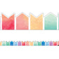 Watercolor Pennants Magnetic Border