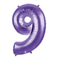 Betallic 1 X 40 Large Number Balloon 9 Purple