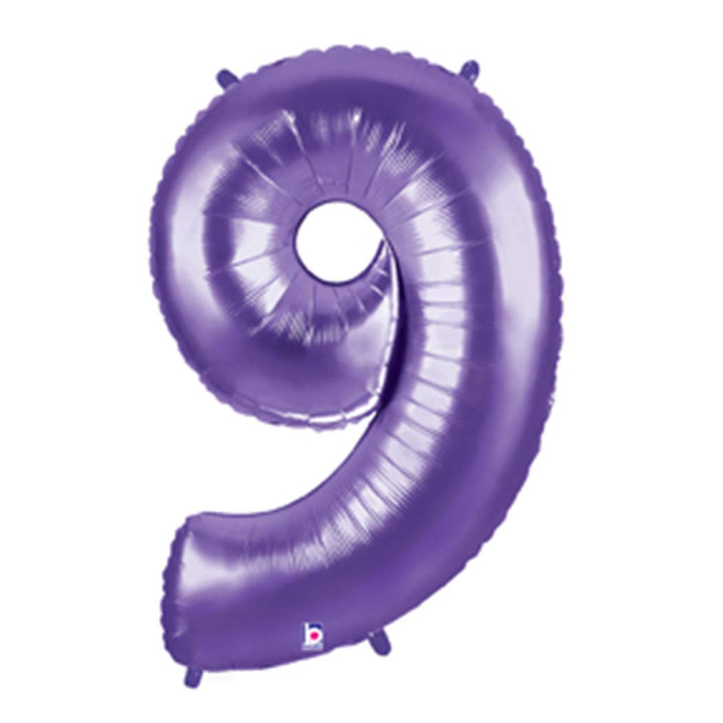 Betallic 1 X 40 Large Number Balloon 9 Purple