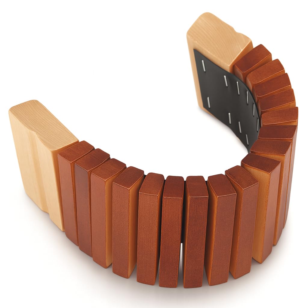 Orff Percussion Instrument, Orff Tooth Wood Sounder Gift Environmentally Friendly Enhance Image Ability For Parents (Red And Woo
