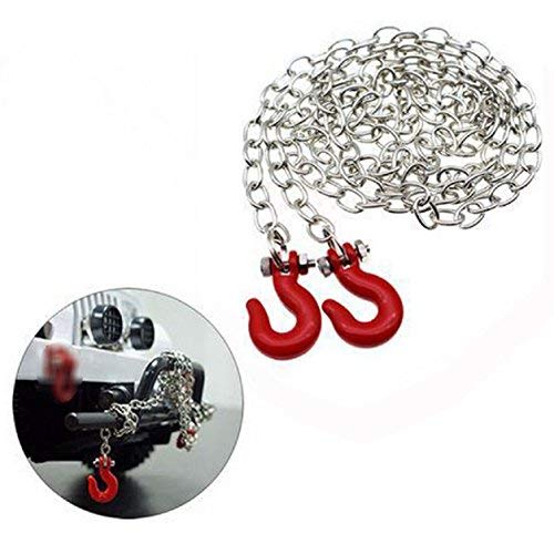 Share Goo Mini Metal Trailer Hook & Chain Compatible with 1/10 RC4WD D90 Axial SCX10 RC Crawler Car Truck