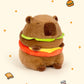 Popotato Realistic Capybara Burger Plush - 7.87 Capybara Stuffed Animal Plushie - Plushy And Squishy- Cute Toy Gift For Boys A