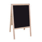 Crestline Products Natural Wood Marquee Easel ( 2 Black Dry Erase Boards) - 42 H x 24 W Sidewalk Easel