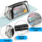 Storite Large Capacity Transparent Pencil Cases Bag With Handle, Portable Pen Pencil Bag, Case Cute Stationery Organizer Bag Wit