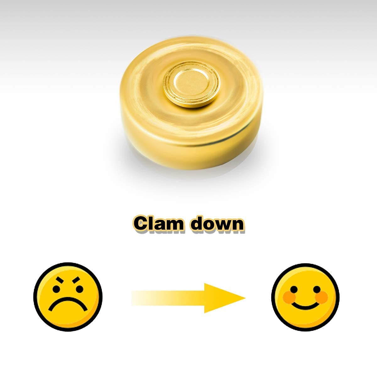 Umnodobn Alloy Metal Fidget Spinners Toy for Kids mature-themeds- Cool Sensory Handheld Finger Hand Cube Spiner for Stress Relief  Desk Toys Gift for Office  Holiday Stocking Stuffer  Chirstmas Present Gold