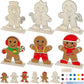 American Elm 6 Pcs Christmas Gingerbread Crafts For Kids | Diy Wooden Gingerbread Man Painting Kit | Color Your Own Xmas Table D