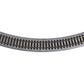 Kato USA Model Train Products Unitrack, 249mm (9 3/4'') Radius 45-Degree Curve Track (4-Piece)