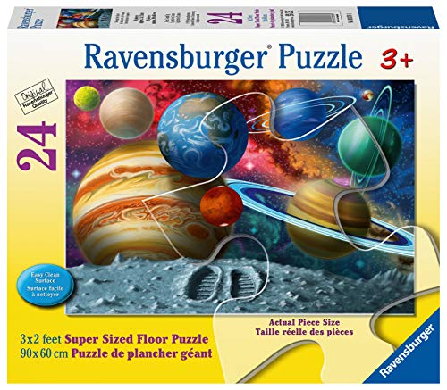 Ravensburger Stepping Into Space - 24 Piece Floor Jigsaw Puzzle For Kids | Pieces Fit Like A Dream | Enhances Hand-Eye Coordination | Certified By The Forest Stewardship Council