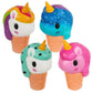 Artcreativity Squish Unicorn Ice Cream Toys For Kids, Set Of 4, Super Soft Slow Rising Squeeze Toys, Stress Relief Sensory Toys, Best Unicorn Party Favors, Goody Bag Fillers For Girls And Boys