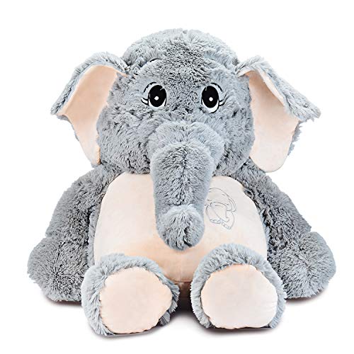 Ikasa Giant Elephant Stuffed Animal Plush Toys Soft Gifts (Gray, 39 Inches)