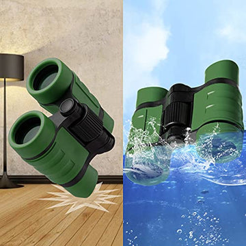 Binoculars For Kids,Kid Binoculars Outdoor Exploration Kit Age 3-12,Compact Shockproof Binoculars Kids,Toddler Binoculars Nature