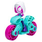 Marvel Spidey and His Amazing Friends Ghost Spider Figure - 2.5" Moto, Plastic, White, Pink, Blue, Model F7262