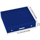 Ds.Distinctive Style Aluminum Alloy Dice 5 Pieces 16Mm Portable Metal Dices With Case 6 Sided Dice For Party Game (Blue Square)