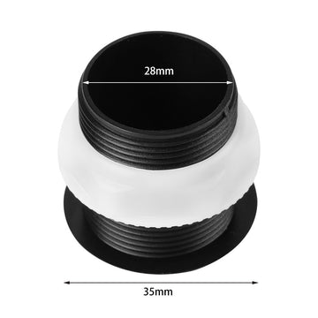 Walfront 10Pcs 28Mm Screw In Type Black Push Button Cover For Game