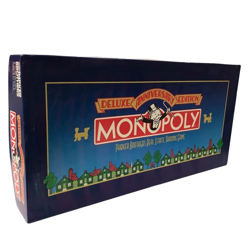 Hasbro Parker Brothers Monopoly Deluxe Anniversary Edition - Multicolor Plastic Board Game