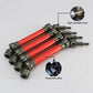 RCAWD 4X Slider Front/Rear Drive Shaft Set for 1/10 Arrma Big Rock 4X4 V3 3S Blx Brushless Monster Truck RTR Upgrade Parts(Red)