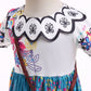 Szytypyl Baby Girls Mirabel Costume Printed Summer Dress For Toddlers Birthday Party 1-7Years