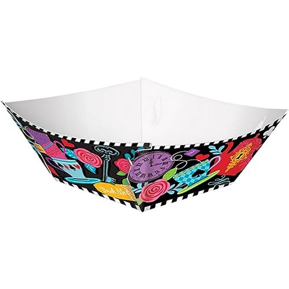 Amscan 430532 Mad Tea Party Snack Bowls, Multicolor