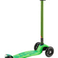 Micro Maxi Deluxe Scooter - 3-Wheeled, Lean-to-Steer, Green, Kids, Model MMD022, Swiss-Designed, Ages 5-12