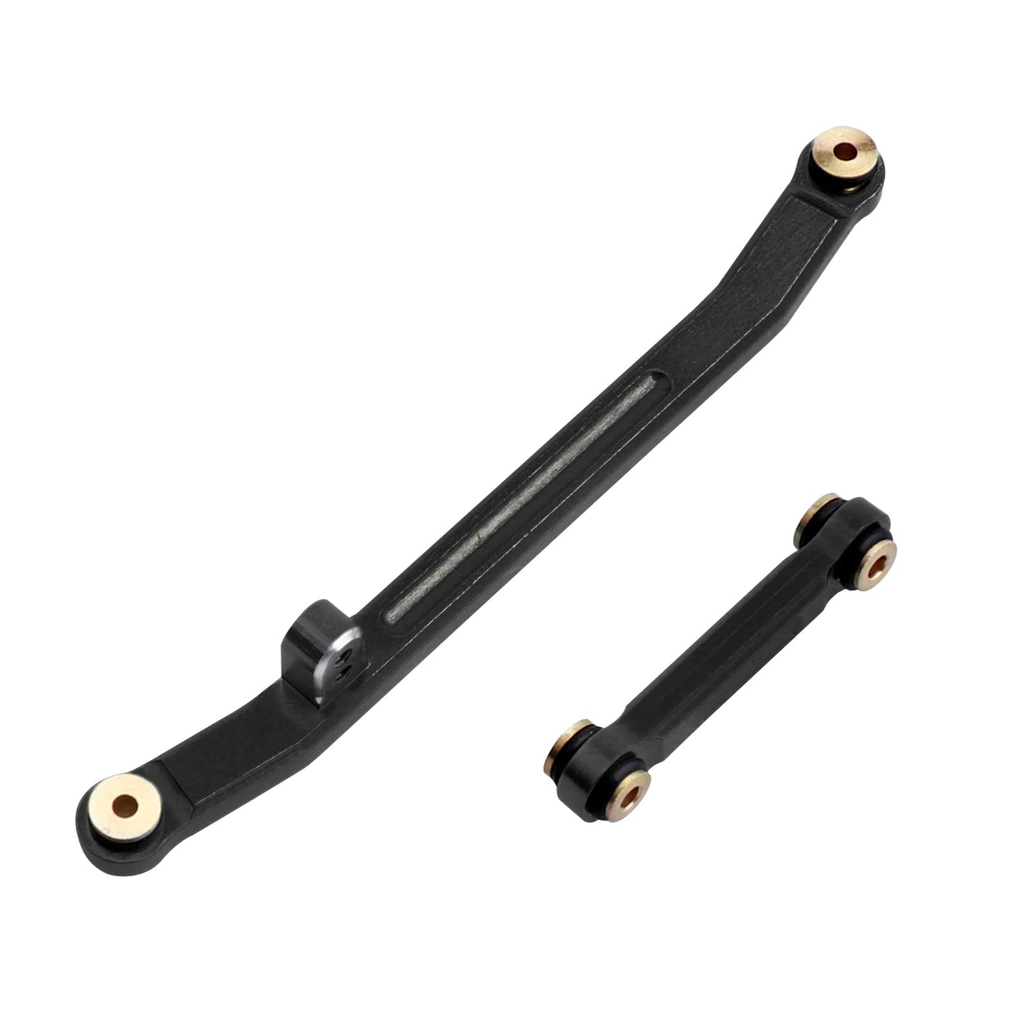Allinrc Scx24 Steering Links Aluminum Steering Linkage Set High-Tightening Links For Axial Scx24 1/24 Upgrades (Black)