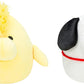 Squishmallows Peanuts 8-Inch 2-Pack Plush - Add Snoopy & Woodstock To Your Squad, Ultrasoft Stuffed Animal Large Plush, Official Kelly Toy Plush