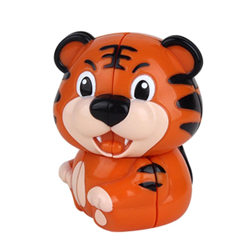 Cute Tiger 2x2 Cube Twist Puzzle Keycheni Brain Teaser Intelligence Toys| Contemporary Puzzles |Toys & Hobbies