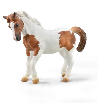 Collecta 88929 Chincoteague Pony, Chestnut Pinto Horse Toy
