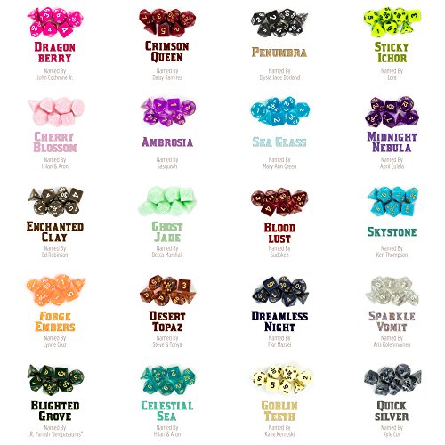 Wiz Dice Series Iii 100+ Pack Of Random Polyhedral Dice Sets, New Neon, Pearl, Translucent, Solid, And Glitter Treatments