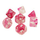 chessex cHX30042 cube Lab gemini Dice - Pink & White - Set of 7