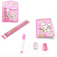 Velouria Beauty Child Stationery Kit: Wooden Pencils, Eraser, Diary (8 Pc Set)