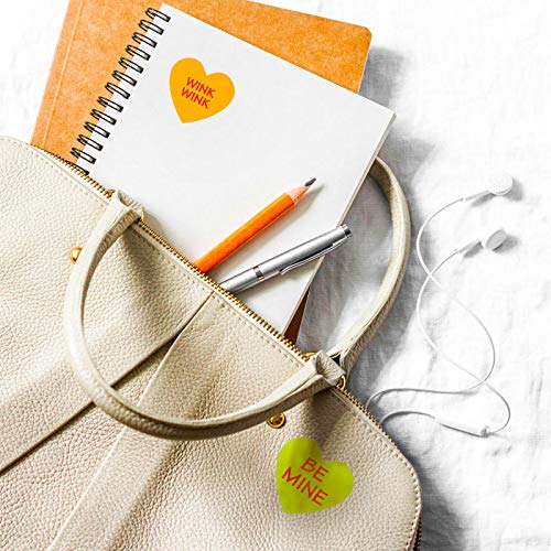 Outus 800 Pieces Valentines Day Heart Shaped Stickers Valentines Roll Sticker Labels for Valentines Day Party Decorations Gifts