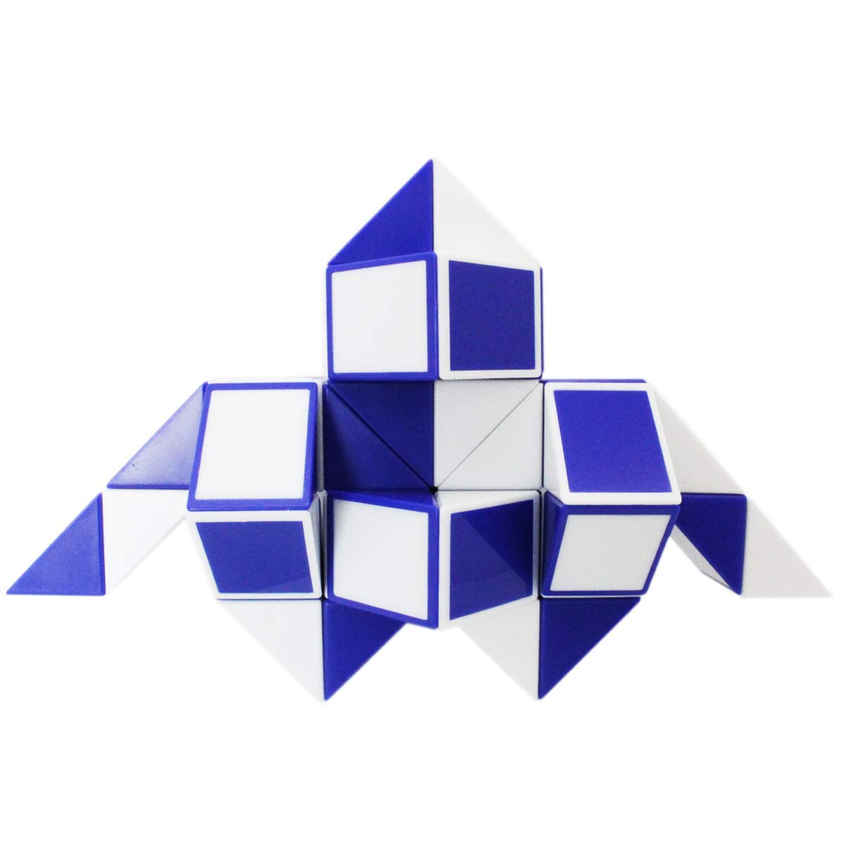Mipartebo Magic Snake Cube Puzzle - Large Blue Twist Fidget Toy, Model ZCMC2472, Perfect for Kids, Adults, and Party Favors