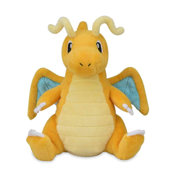 Pokemon Dragonite Sitting Cuties Plush - 6.5 inches, Multicolor, Soft Polyester Material, #149 Generation 1-6