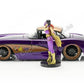 Jada Toys 1: 24 1957 Chevy Corvette W/Batgirl Figure (Blue)